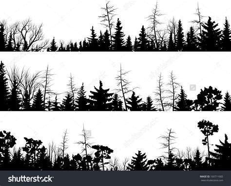 Forest silhouette clipart - Clipground