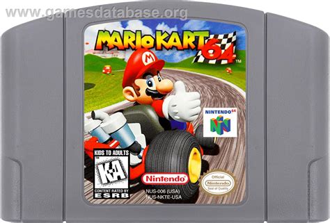 Mario Kart 64 - Nintendo N64 - Artwork - Cartridge