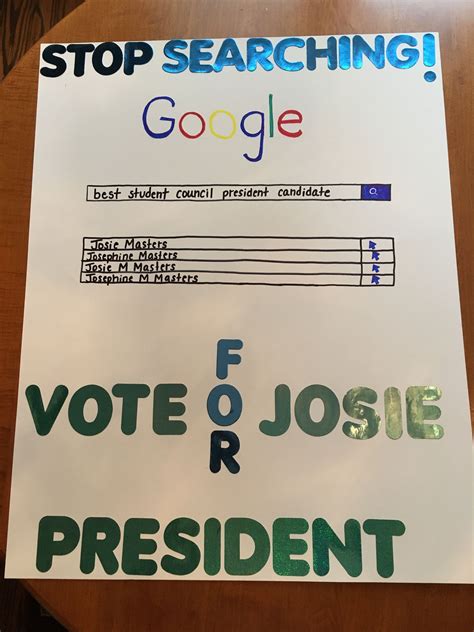 Student Council Campaign Poster Ideas | Student council campaign ...