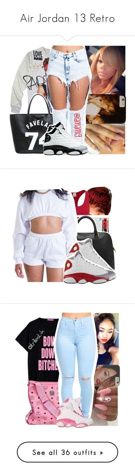 Air Jordan 13 Retro by nasciaboo liked on Polyvore featuring Givenchy ...