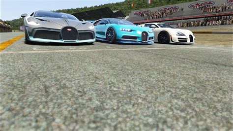 Bugatti Divo vs Bugatti Chiron vs Bugatti Veyron at Spa 1966 Bugatti ...