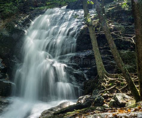 The First Waterfall at the Crabtree Falls Creek Stock Photo - Image of ...