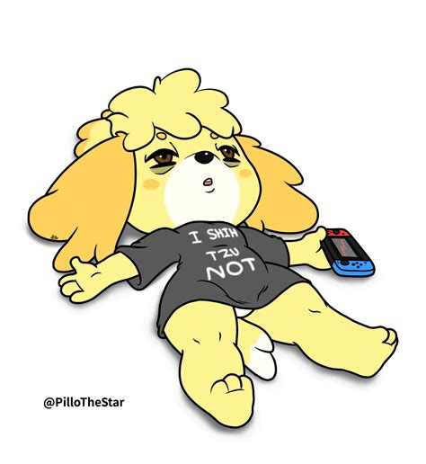 Voluntary Isabelle wearing a T-shirt | Isabelle | Know Your Meme