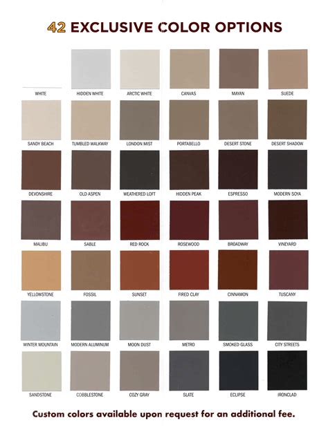 Brick Stain Colors | Stayntech® Color Chart | BrickImaging