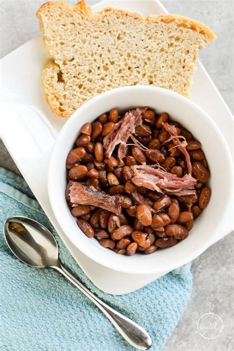 Crock Pot Pinto Beans (with ham) - A Pinch of Healthy