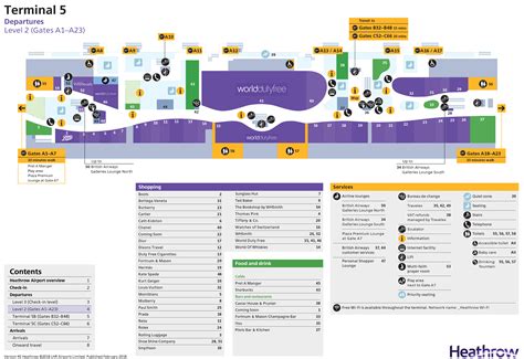 Terminal 3 London Heathrow Airport Map