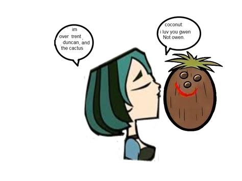 Gwen and mr. coconut Kiss. - Total Drama Island Fan Art (19715123) - Fanpop