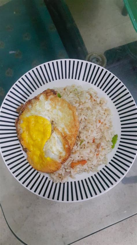 Delicious Indonesian Simple Fried Rice or Nasi Goreng with Fried Egg ...