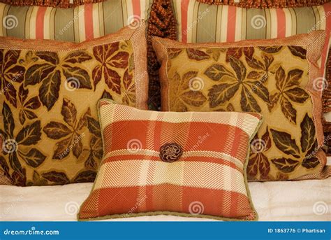 Textile Patterned Cushions stock photo. Image of design - 1863776