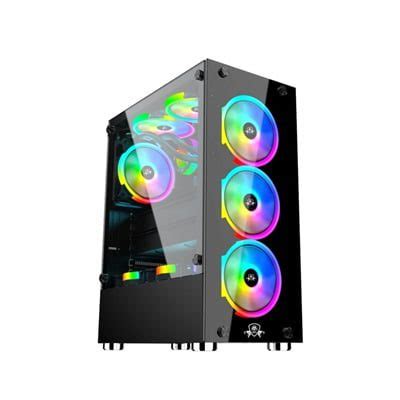 CRACKER GAMING PC CASE BLACK WITH 3 NO AA-111 RGB FAN