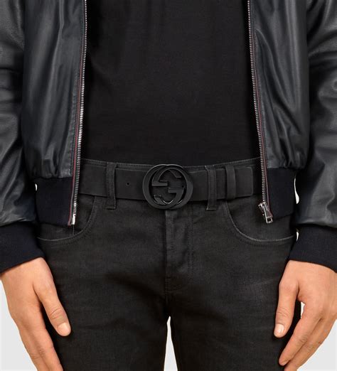 Men Black Gucci Belt | Paul Smith