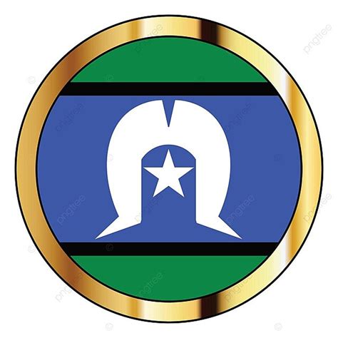 Torres Strait Islander Flag Button Illustration Background Artwork ...