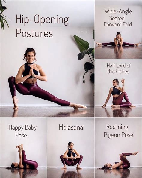 Hip opener posters | Hip openers, Easy yoga workouts, Yoga poses for ...