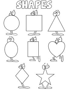 Shapes Coloring Pages · Set 1