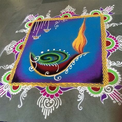 Top 7 Geometric Rangoli Designs | Styles At Life