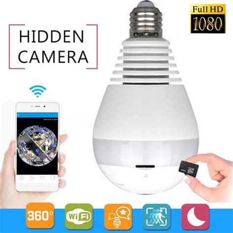 LED Spy Bulb Camera HD Wireless BULB CAMERA WIFI LED LIGHT BULB CAM at ...