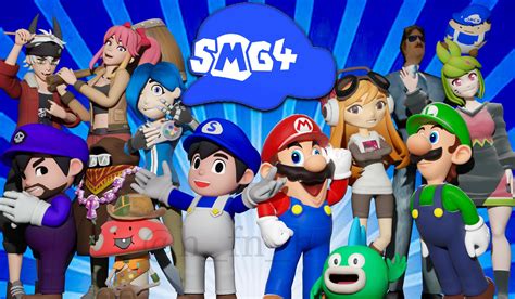 ‘SMG4 and the Gang’ render by me, showcasing all of the new models as ...