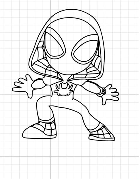 Ghost Spider PNG Digital Download Spidey and Friends Gwen Stacey Pink ...