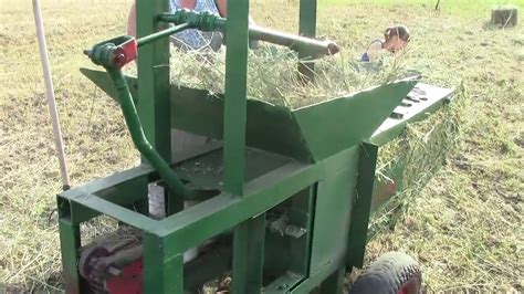 Handmade Hay Baler for hay with their hands - YouTube