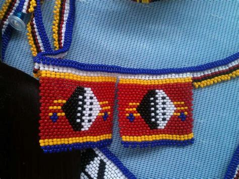 Ligcebesha in Swazi flag colors | Flag beads, Swazi flag, Flag colors