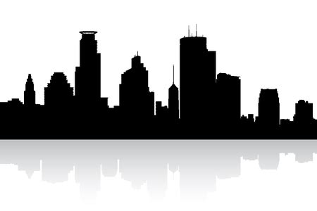 Minneapolis Skyline Vector at GetDrawings | Free download