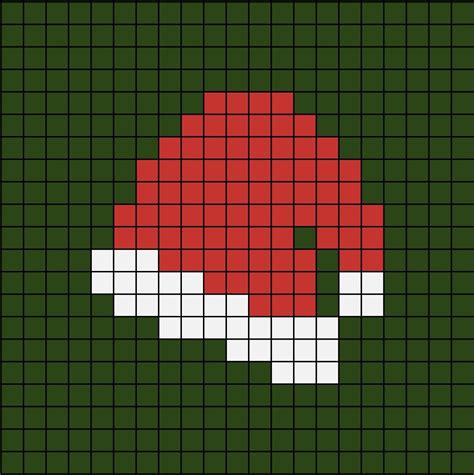 Santa Hat Pixel Art | Термомозаика, Схемы вышивки крестиком, Рисунки ...