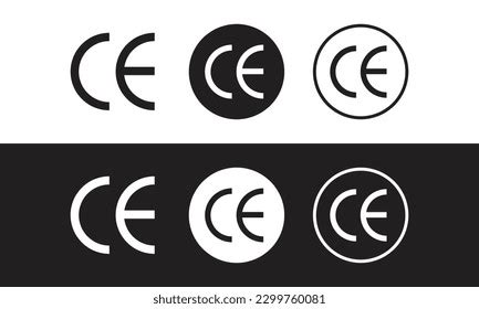 Ce Vector Signs Common Era Symbols Stock Vector (Royalty Free ...