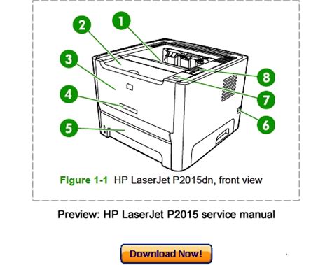 HP LaserJet P2015 Service Repair Manual Download - Download Manuals...