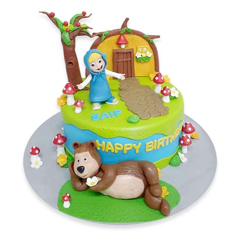 Masha And The Bear Cake | French Bakery Dubai