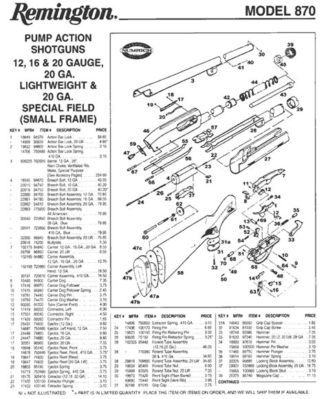 Longhunt.com - Schematics - Remington 870