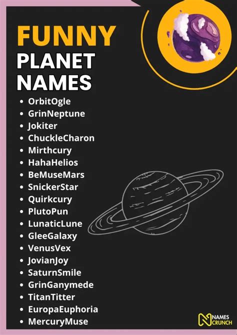 Funny Planet Names [250+ Imaginary Ideas] - Names Crunch