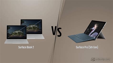 Surface Book 2 vs. Surface Pro 5 - Detailed Specs Comparison