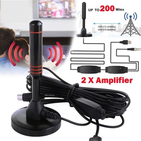 New 200 Miles TV Antena Digital HDTV Indoor TV Antenna TV Digital DVB ...