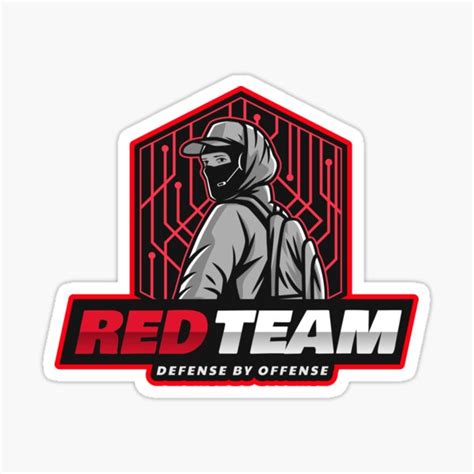 "Cyber Security Red Team - Defense by Offense Shield" Sticker for Sale ...