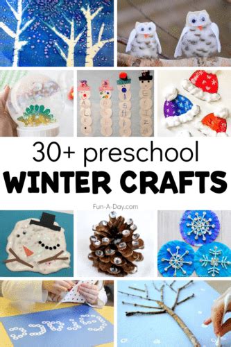 30+ Preschool Winter Crafts to Try When It's Chilly - Fun-A-Day!