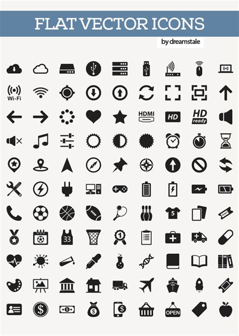 200+ Free Flat Vector Icons Pack | Icons | Graphic Design Junction