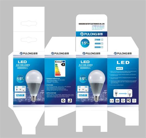 led bulb packaging design psd free download - babylineartillustrations