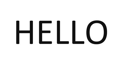 Hello PNG Transparent Images | PNG All