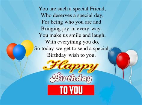 Birthday Wishes Special Friend Quotes - ShortQuotes.cc