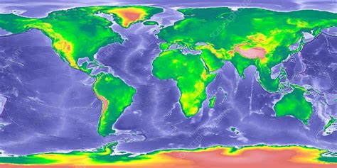 Ice Age Sea Level World Map – Map Vector