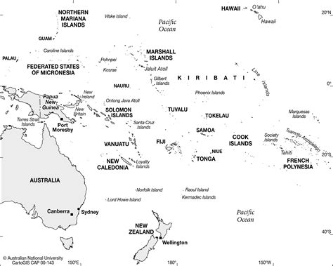 blank map south pacific islands | Southwest Pacific - CartoGIS Maps ...