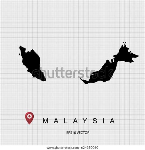 Malaysia Map Vector Stock Vector (Royalty Free) 624350060 | Shutterstock