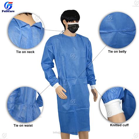 China Disposable Sterile Nonwoven SMS Surgical Gown - China Sterile ...