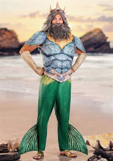 Little Mermaid Live Action Deluxe King Triton Adult Costume