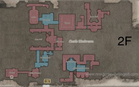 Map of Castle Dimitrescu – Resident Evil Village