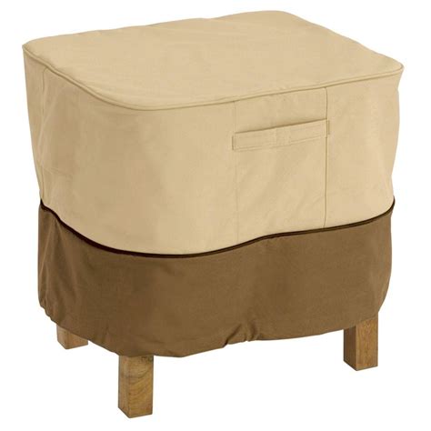 Classic Accessories Veranda Small Square Patio Ottoman/Table Cover ...