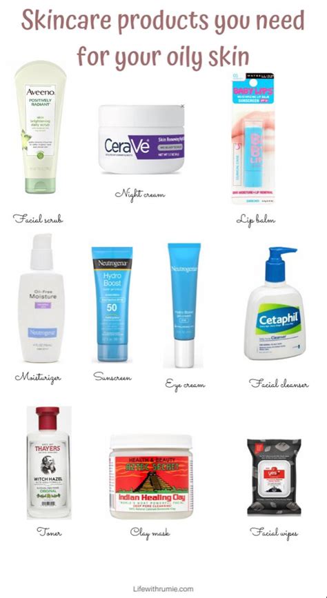 Top10 skincare products must haves for your oily skin | Oily skin care ...