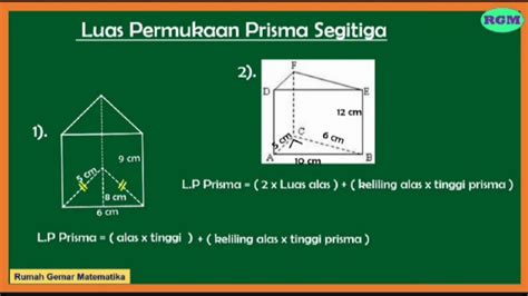 Contoh Soal Luas Permukaan Prisma Segitiga