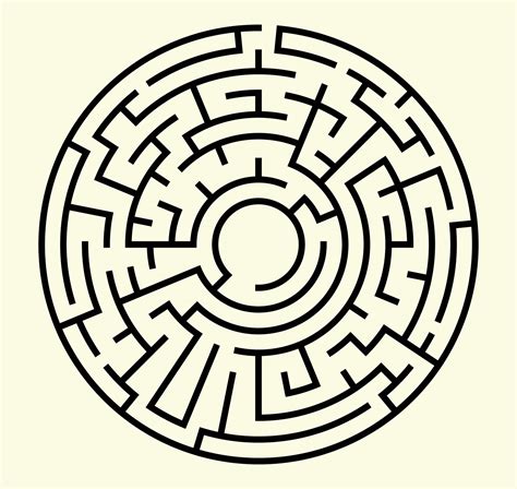 Circle Maze Vector Art, Icons, and Graphics for Free Download