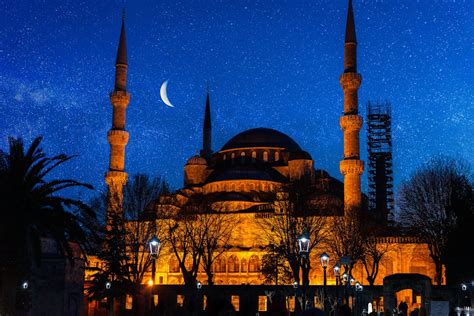 The Blue Mosque Photography at Night · Free Stock Photo